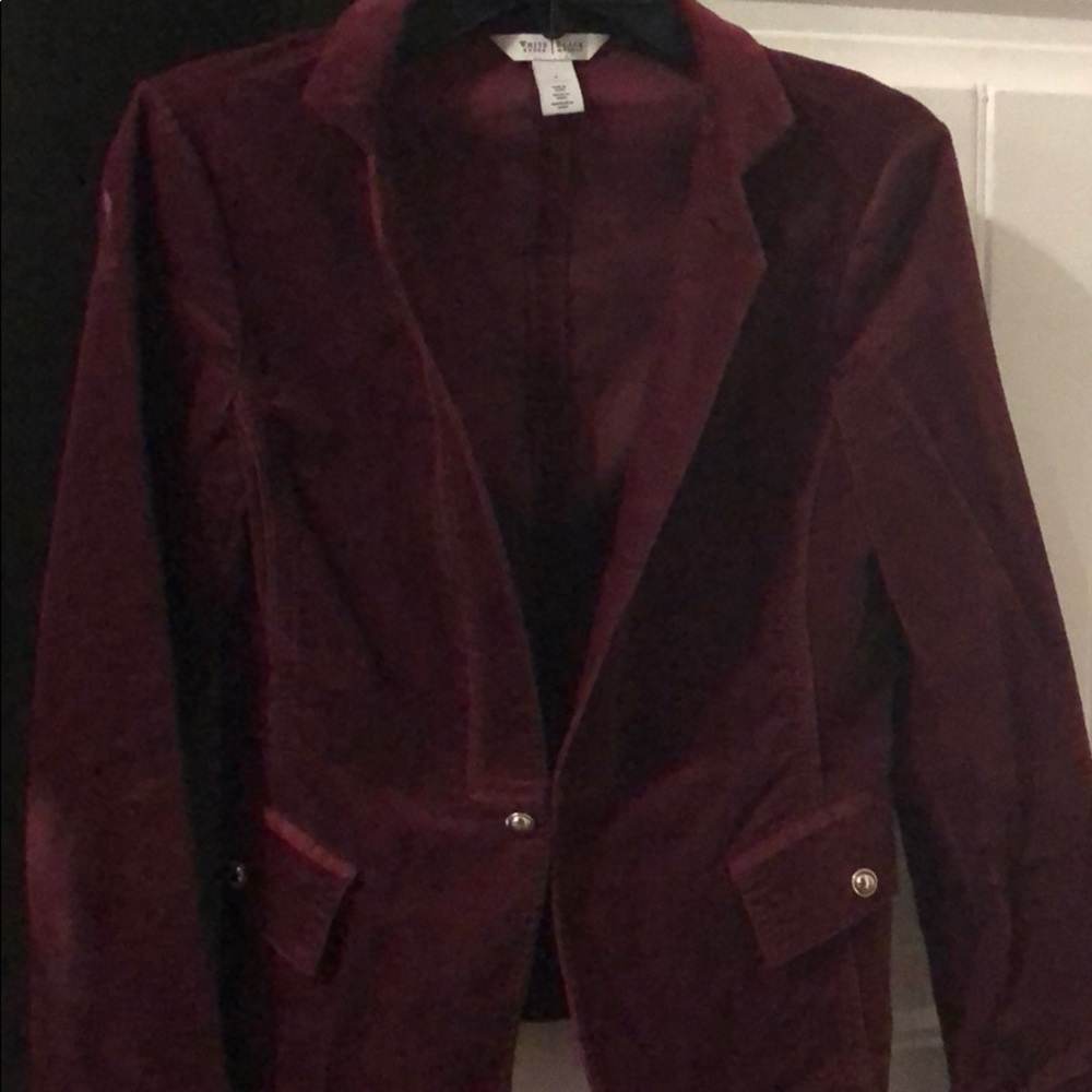 White House Black Market Maroon Jacket